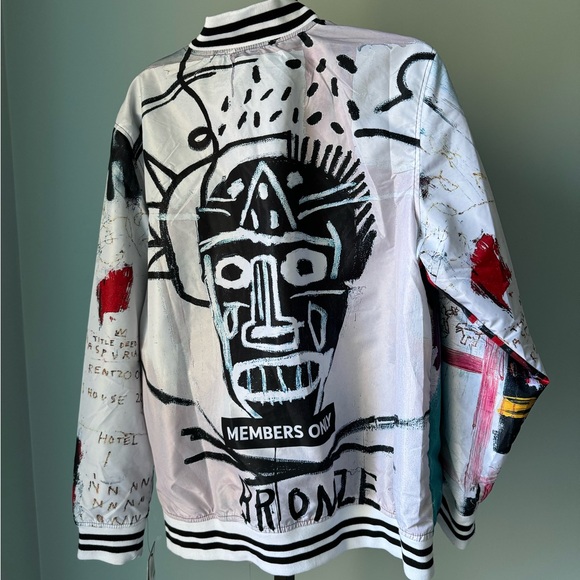 Members only Jean Michel Basquait Varsity Bomber Jacket - Picture 2 of 3